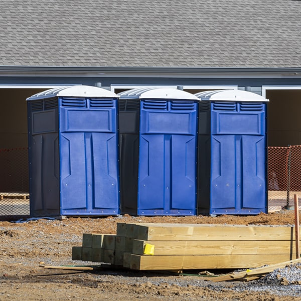 is there a specific order in which to place multiple portable toilets in Elmwood Park Wisconsin